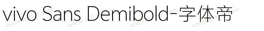 vivo Sans Demibold字体转换